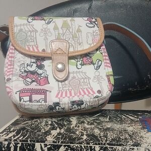 Disney Crossbody Bag - Pink, Green, and Tan